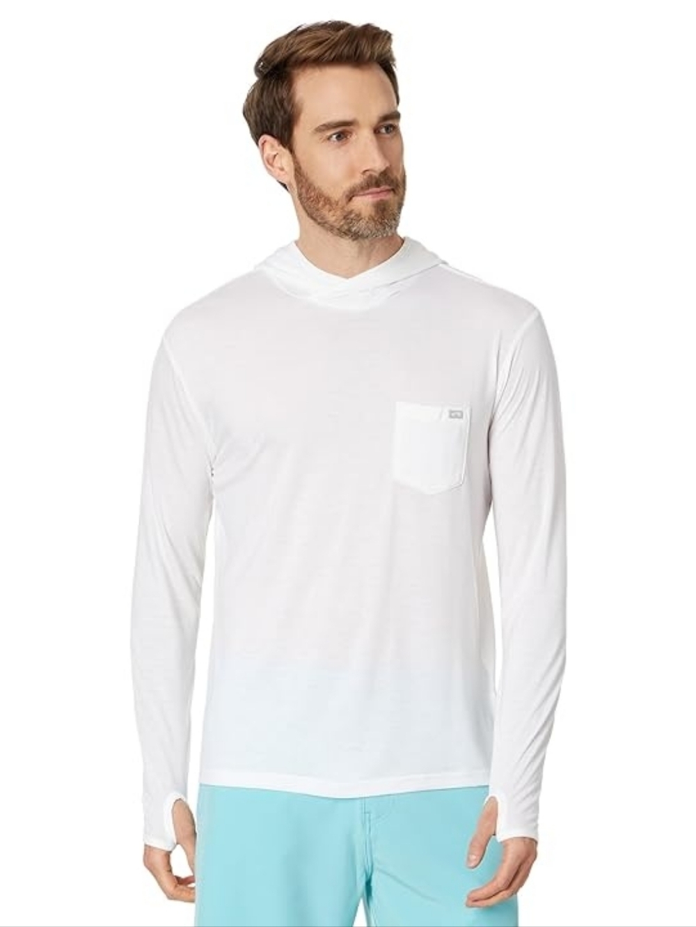Billabong Eclipse Hooded Surf Shirt UPF 50+ Rashguard Size Medium